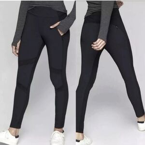 Athleta Highline Hybrid Tights Summiter Pockets Active High Rise Leggings Size 8